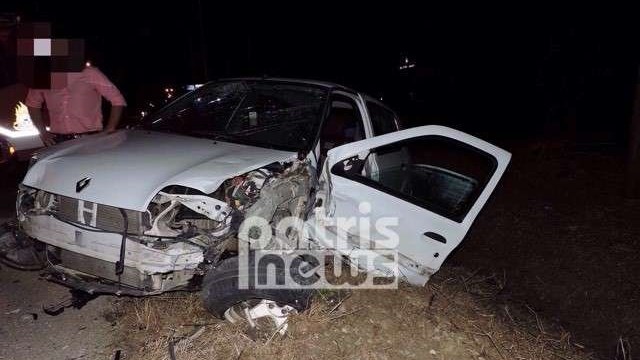 Σοβαρό τροχαίο με τρεις τραυματίες στην Ε.Ο. Πατρών-Πύργου