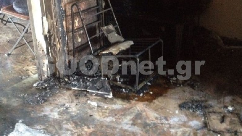 Φωτιά στα γραφεία του ΣΥΡΙΖΑ στο Ρέθυμνο – ΦΩΤΟ