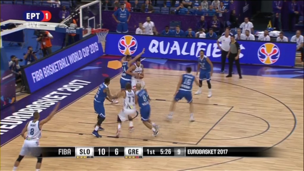 Σλοβενία – Ελλάδα 23-13 (10′)