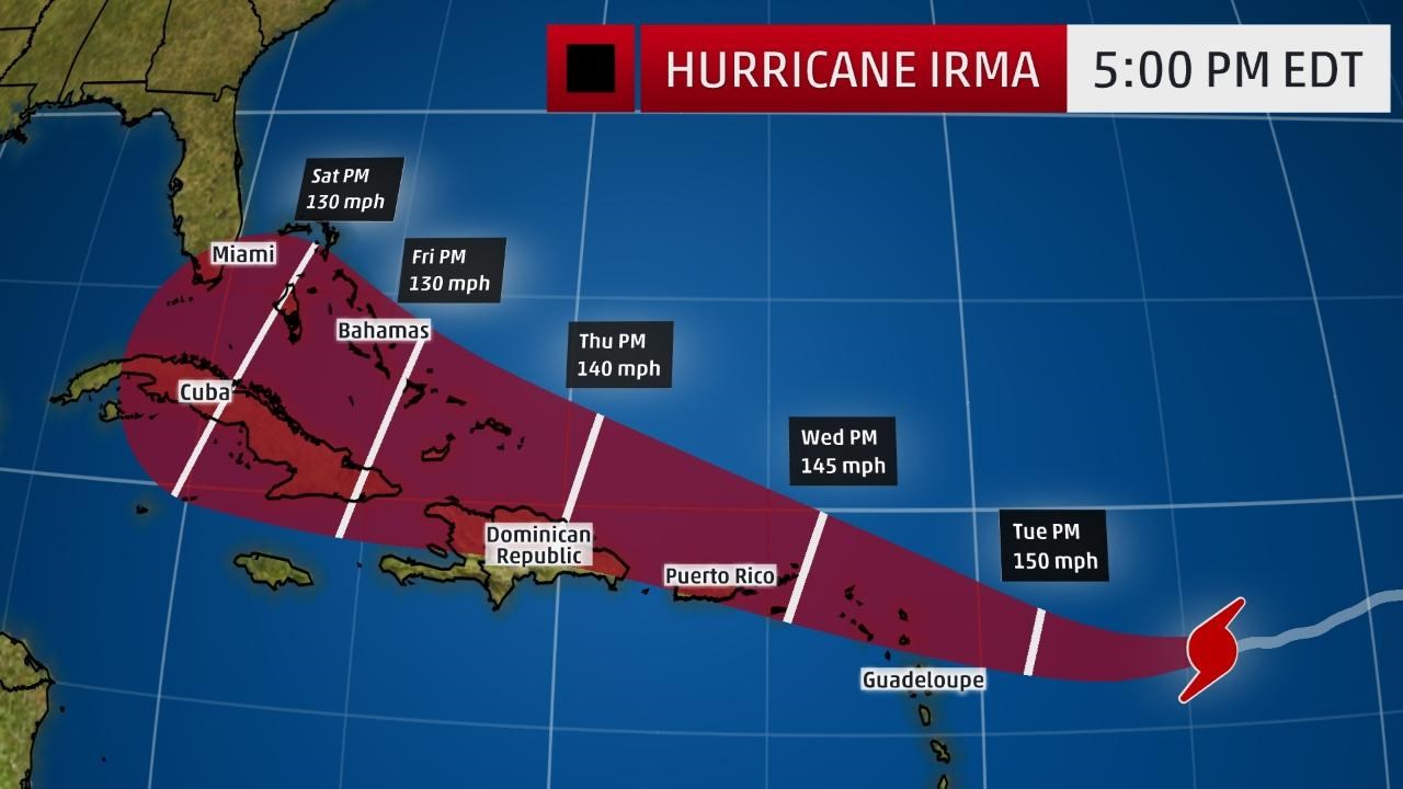 Σε κατάσταση εκτάκτου ανάγκης η Φλόριντα ενόψει της επέλασης του κυκλώνα Ίρμα