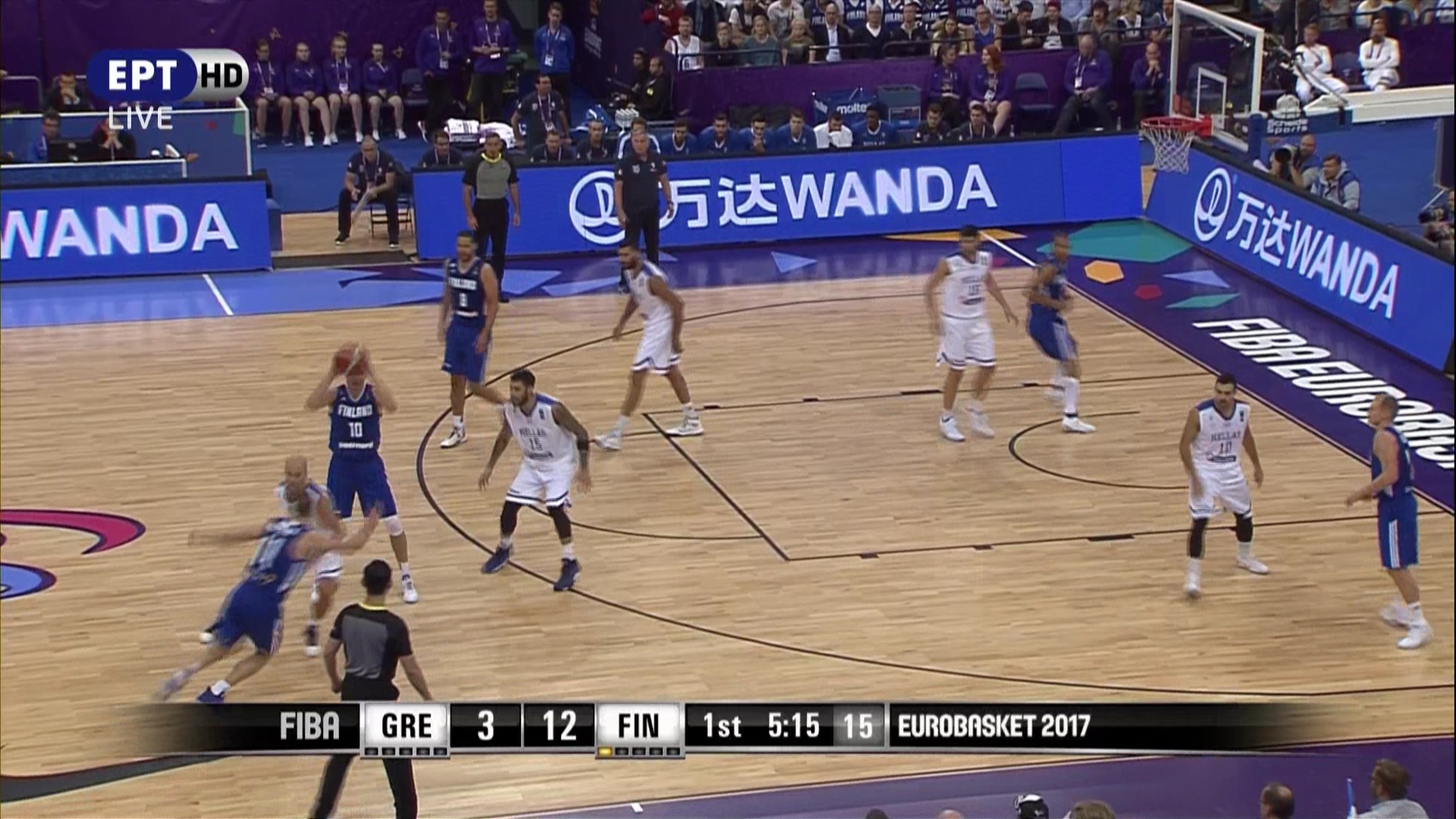 Ελλάδα – Φινλανδία 14-23 (10′)