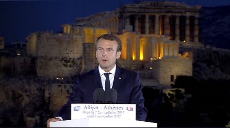 Μακρόν: Τι υποσχεθήκαμε στους νέους της Ελλάδας τα τελευταία χρόνια; Λιτότητα και ανεργία – ΒΙΝΤΕΟ