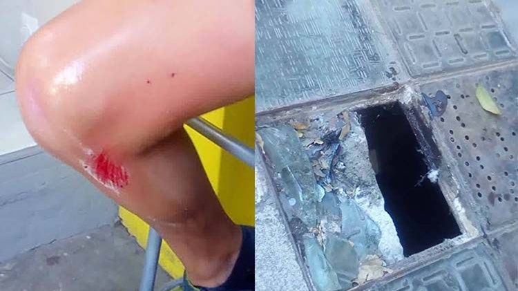 8χρονος σφήνωσε σε σπασμένο πεζοδρόμιο στη Λάρισα – ΦΩΤΟ