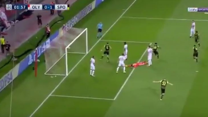 Ολυμπιακός – Σπόρτινγκ 0-2 (13′)