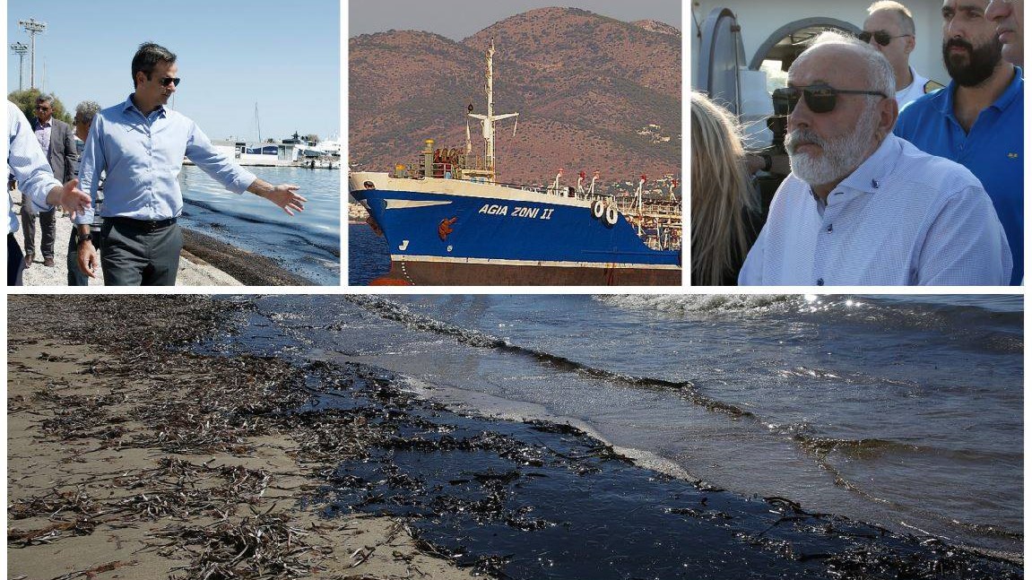 Πολιτική θύελλα με φόντο τη “μαύρη” θάλασσα του Σαρωνικού – ΦΩΤΟ – ΒΙΝΤΕΟ