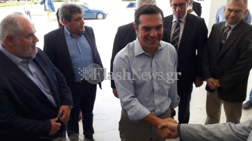 Στο Ηράκλειο Κρήτης ο Τσίπρας – ΦΩΤΟ