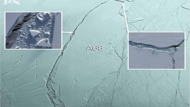 Αποκολλήθηκε γιγαντιαίο παγόβουνο και κινείται προς τον Ατλαντικό – ΦΩΤΟ – BINTEO