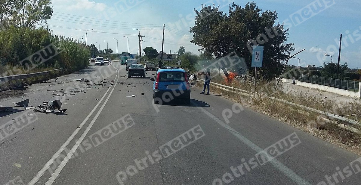 Τραγωδία στην άσφαλτο: Δύο νεκροί στην Εθνική Οδό Πατρών – Πύργου – ΦΩΤΟ