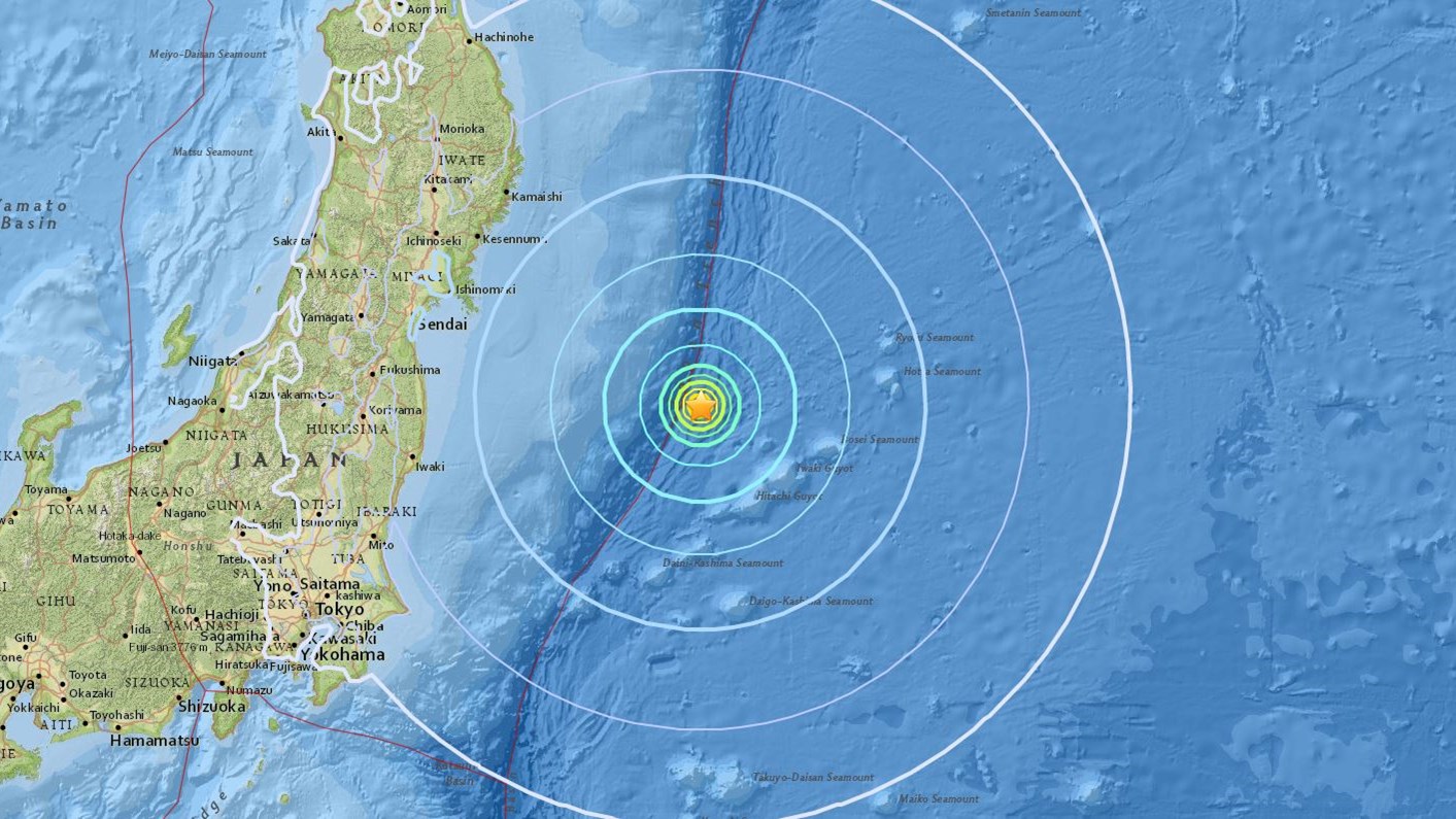Ισχυρός σεισμός 6 Ρίχτερ ανοικτά της Ιαπωνίας – ΤΩΡΑ