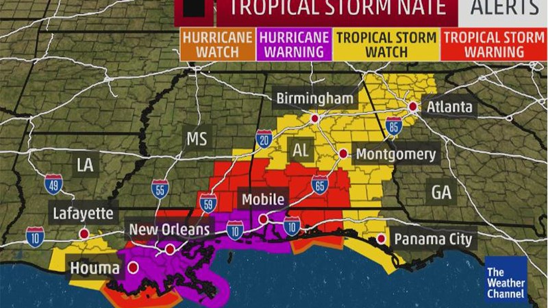 Η τροπική καταιγίδα Νέιτ κατευθύνεται προς τη Λουϊζιάνα – 27 νεκροί στην Κεντρική Αμερική – ΦΩΤΟ