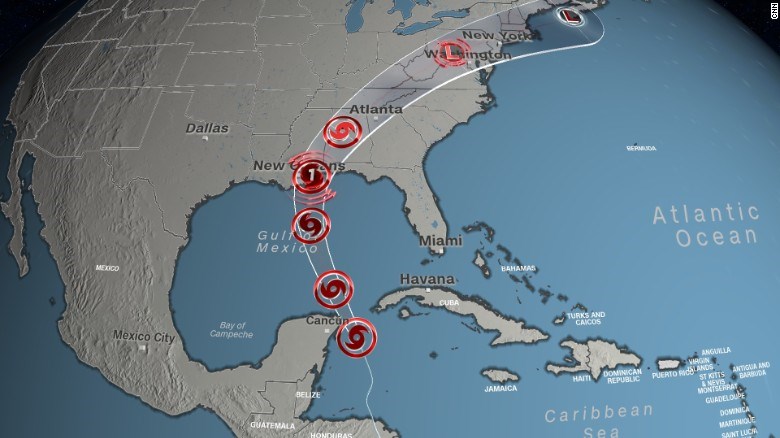 Ο κυκλώνας Νέιτ πλησιάζει τις ΗΠΑ – Κλείνουν λιμάνια από τη Λουιζιάνα έως τη Φλόριντα