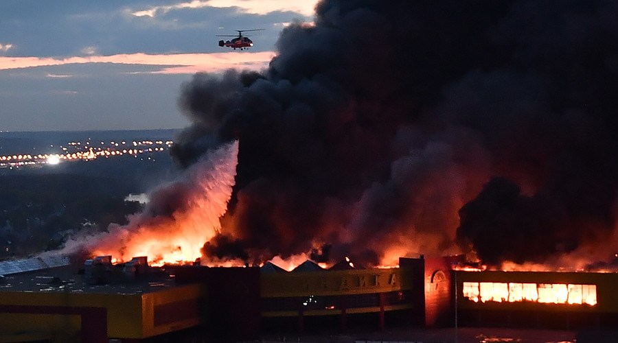Μεγάλη φωτιά σε εμπορικό κέντρο στη Μόσχα – ΦΩΤΟ – ΒΙΝΤΕΟ