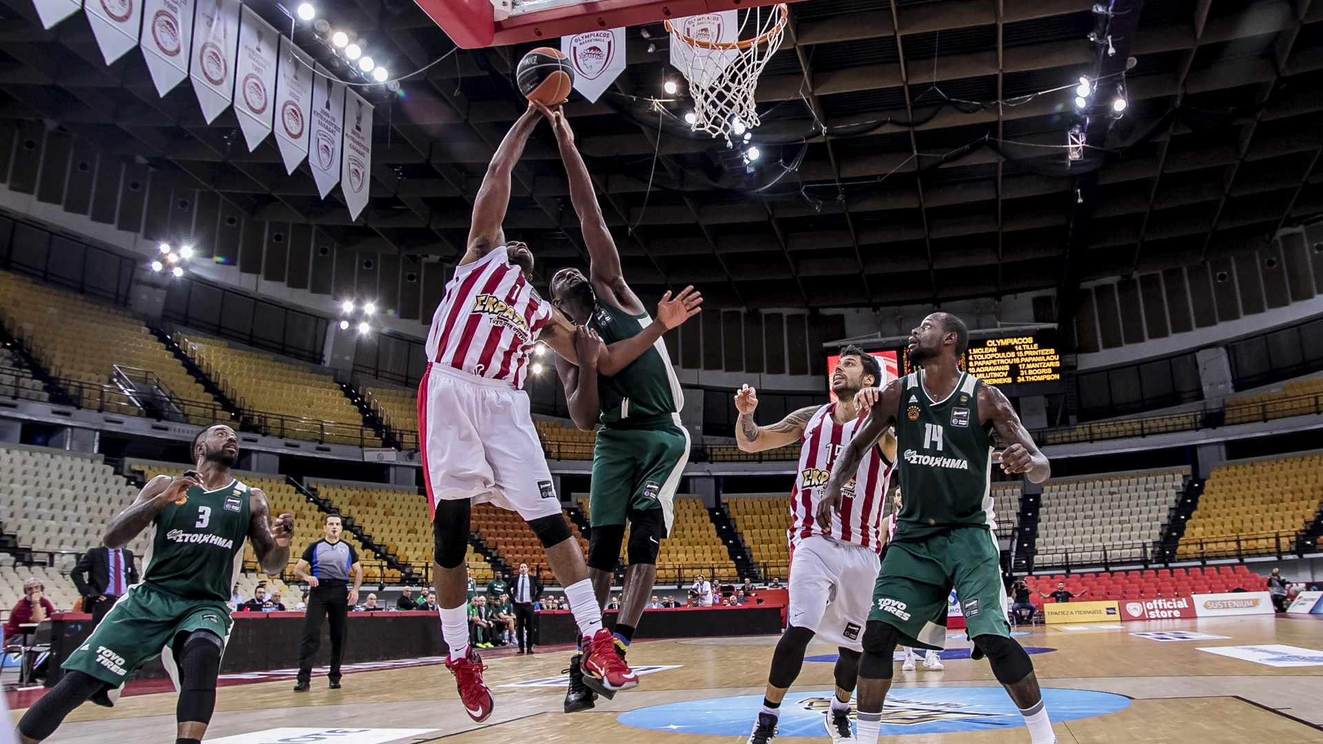 LIVE: Ολυμπιακός – Παναθηναϊκός 68-71 (ΤΕΛΙΚΟ)