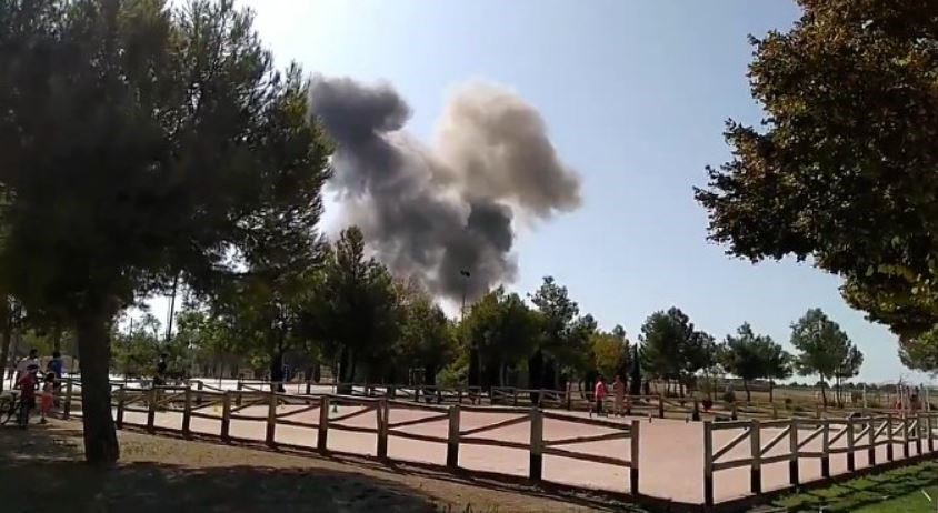Συντριβή μαχητικού αεροσκάφους στην Ισπανία – Νεκρός ο πιλότος – ΒΙΝΤΕΟ