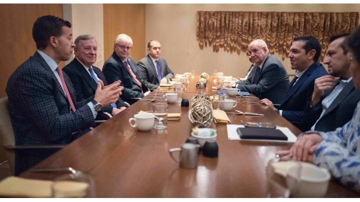 Το “μενού” της συζήτησης μεταξύ του Πρωθυπουργού και του Γερουσιαστή Ντέρμπιν