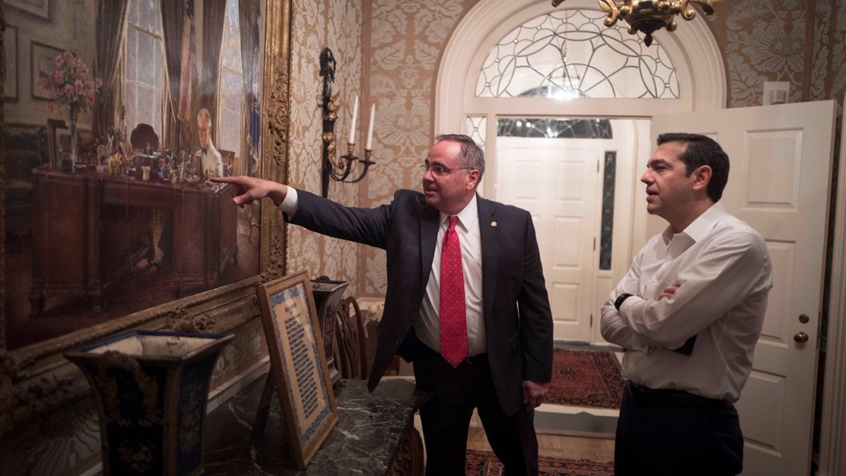 Στο Blair House ξεναγήθηκε ο Τσίπρας – ΦΩΤΟ