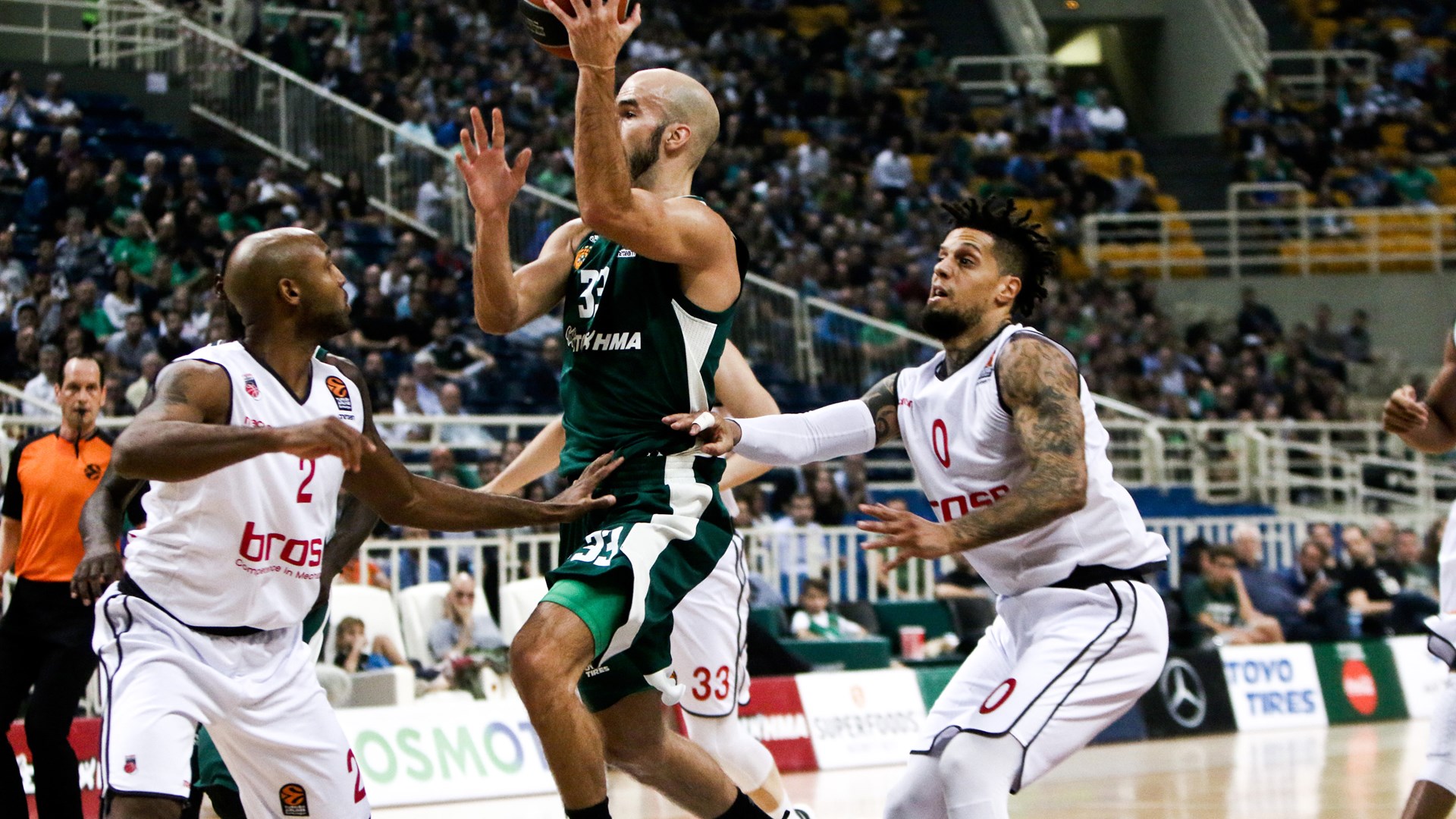 Παναθηναϊκός – Μπάμπεργκ 69-56 (30′)