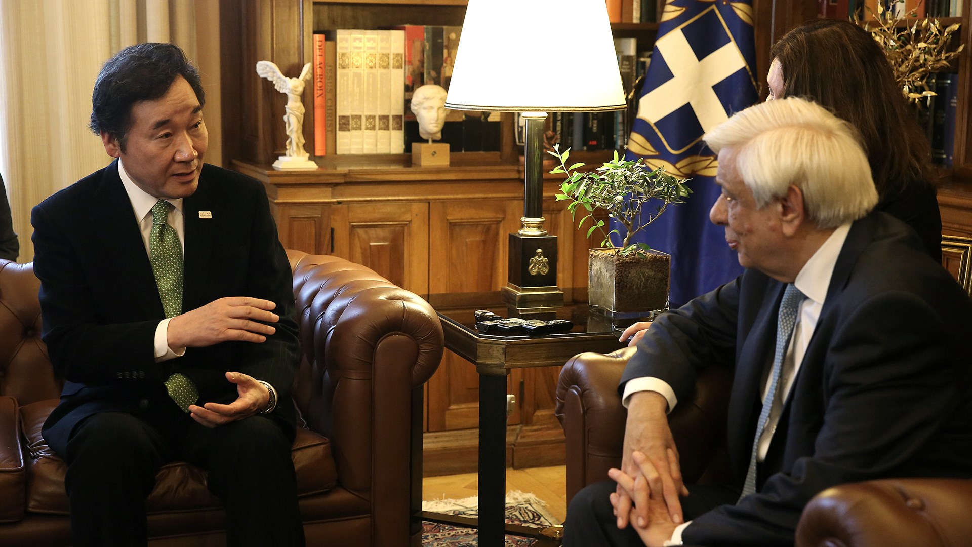 Συνάντηση του Παυλόπουλου με τον πρωθυπουργό της Νότιας Κορέας