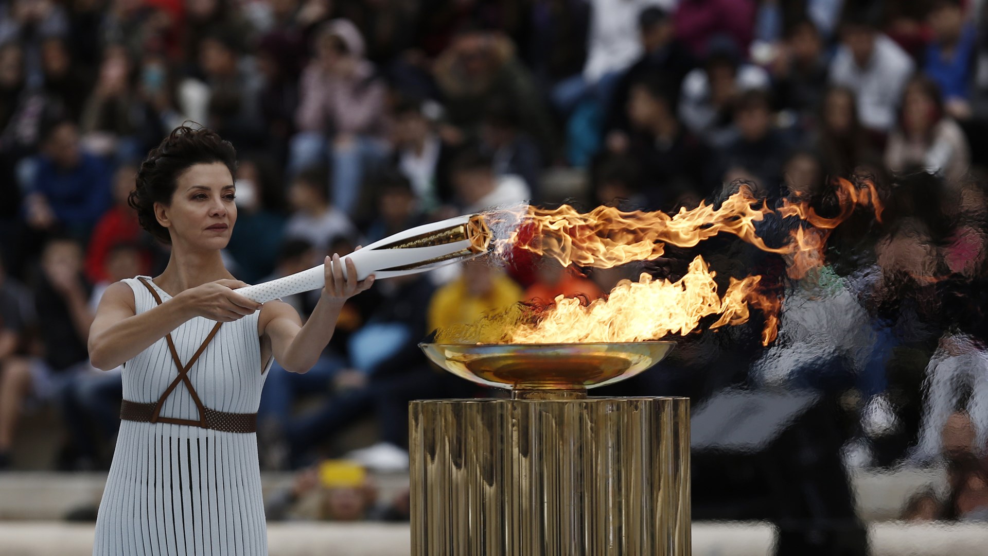 Λαμπρή τελετή παράδοσης της Ολυμπιακής Φλόγας στη Νότια Κορέα – ΦΩΤΟ