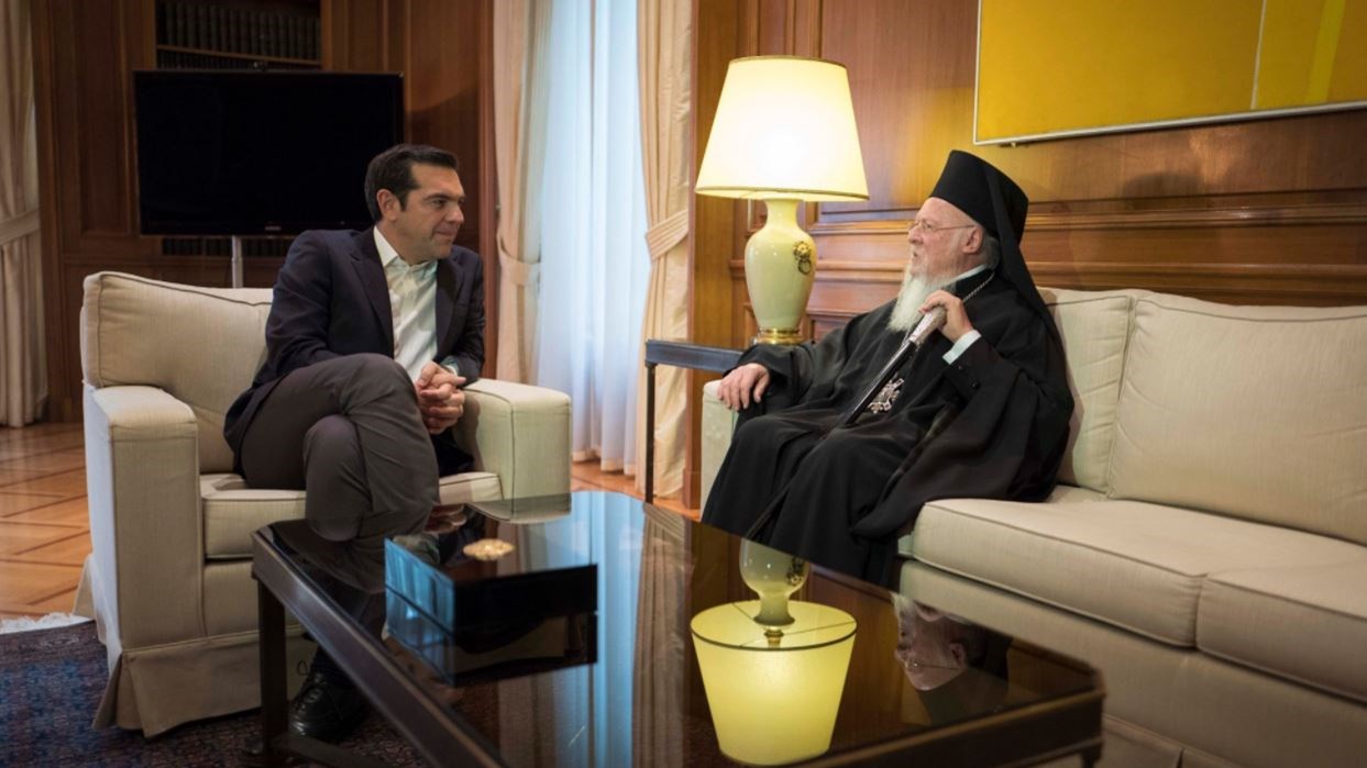 Με τον Πατριάρχη Βαρθολομαίο συναντήθηκε ο Πρωθυπουργός – ΦΩΤΟ