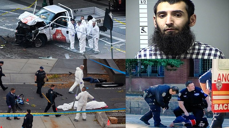 Ο τρόμος επέστρεψε στο Μανχάταν: 8 νεκροί σε επίθεση με φορτηγό – Ουζμπέκος τζιχαντιστής ο δράστης-ΒΙΝΤΕΟ