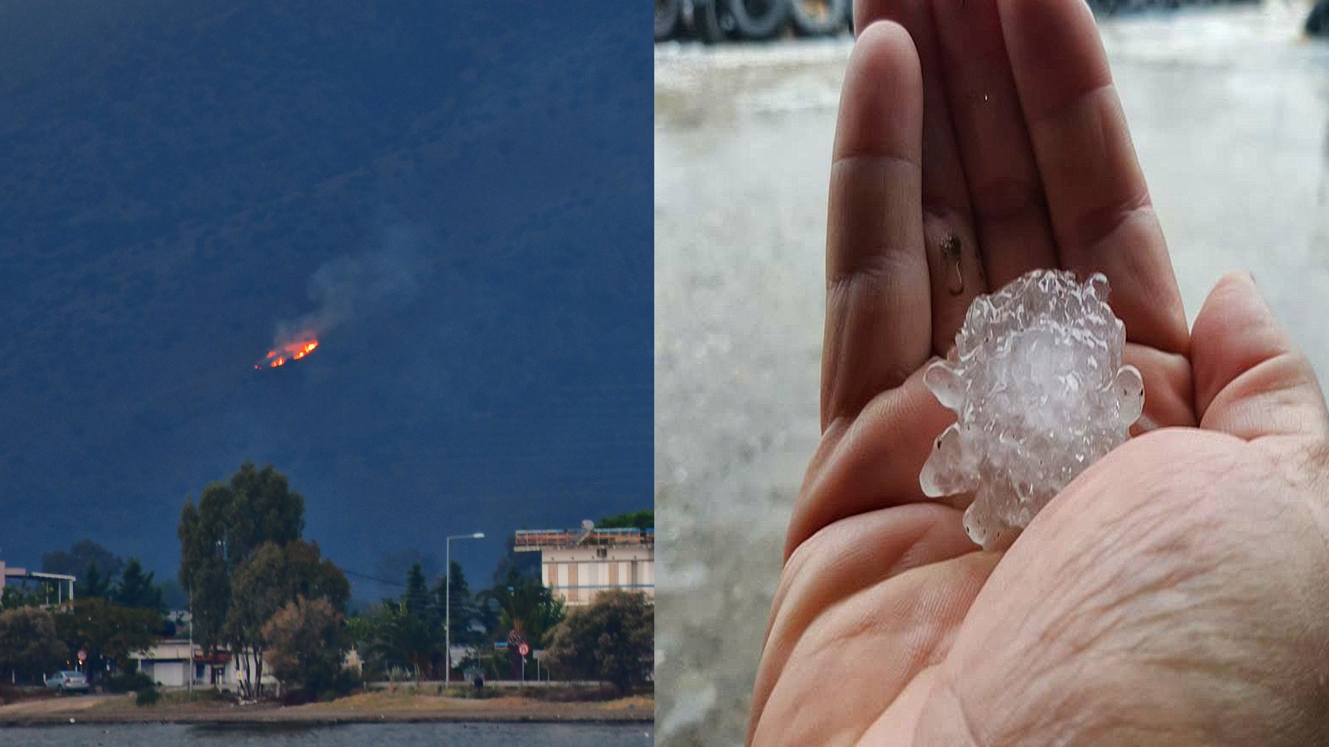 Φωτιά από κεραυνό και ισχυρή χαλαζόπτωση στην Αργολίδα – ΦΩΤΟ
