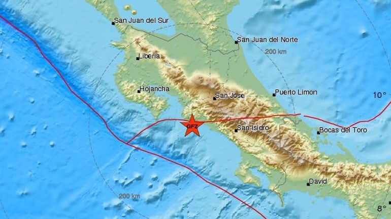 Σεισμός 6,7 Ρίχτερ στην Κόστα Ρίκα
