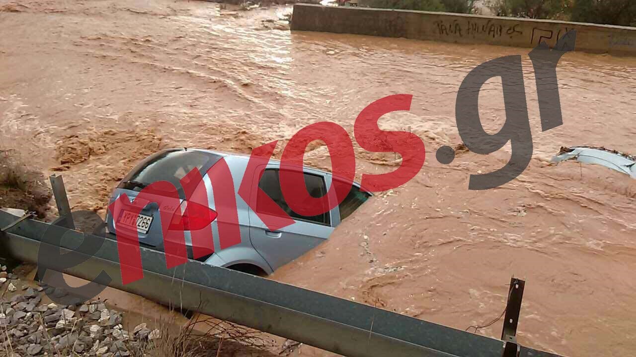 Κλειστή από τις βροχοπτώσεις η παλαιά εθνική οδός Ελευσίνας – Θήβας