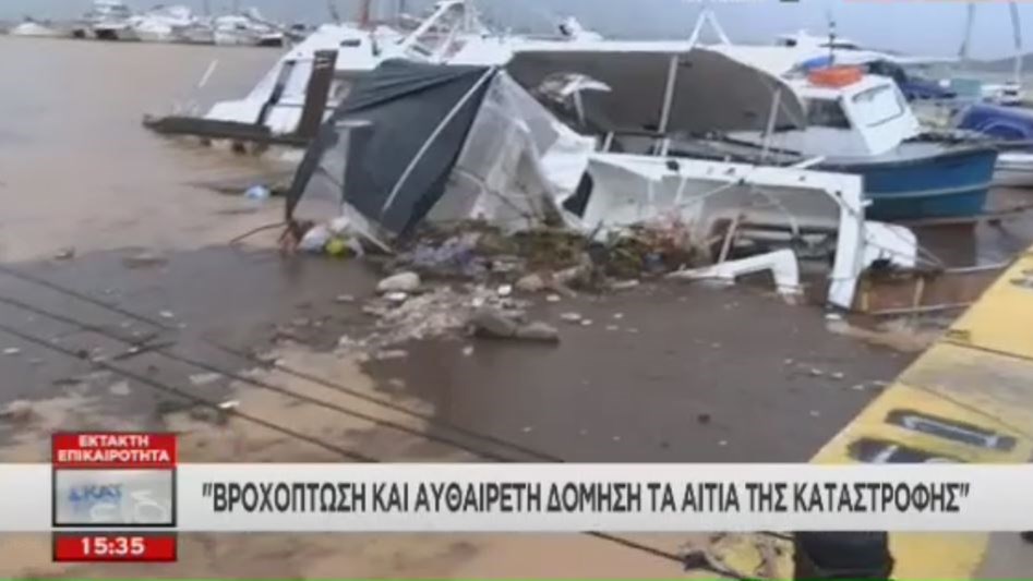 Λάσπη και μπάζα… εξαφάνισαν τη θάλασσα στην παραλία της Νέας Περάμου – ΒΙΝΤΕΟ