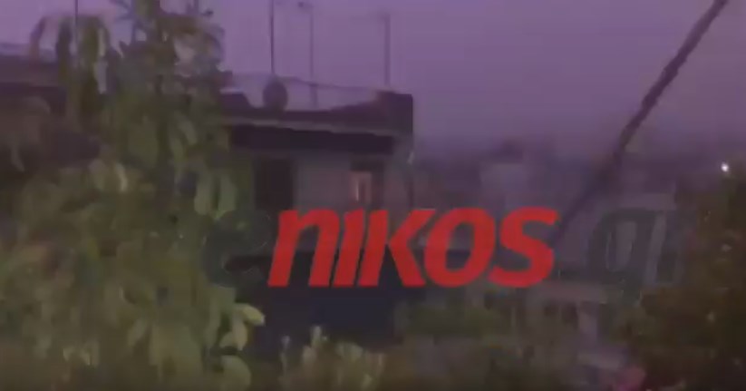Ισχυρή χαλαζόπτωση στο Παγκράτι – ΒΙΝΤΕΟ