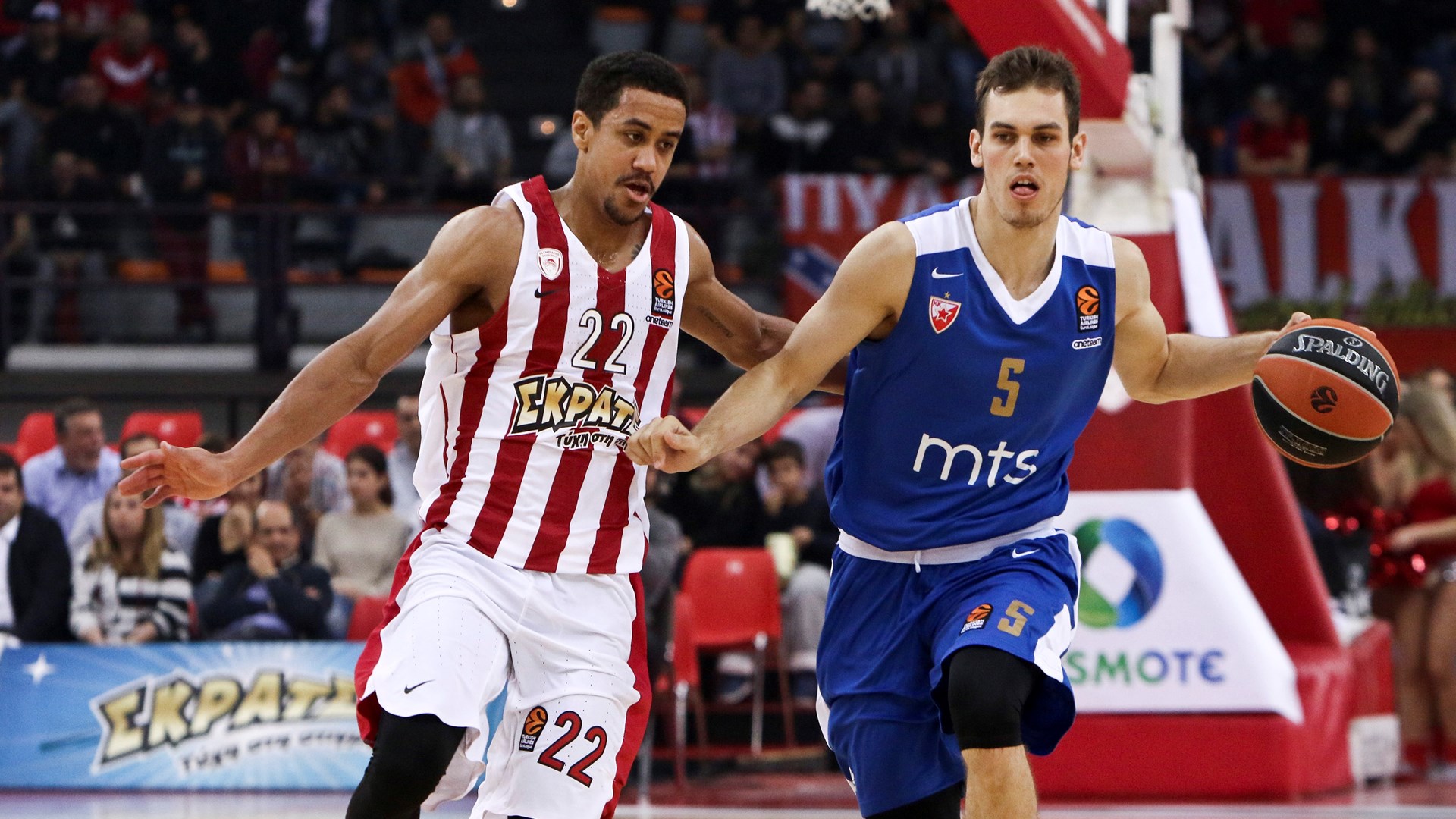 Ολυμπιακός – Ερυθρός Αστέρας 67-49 (30′)