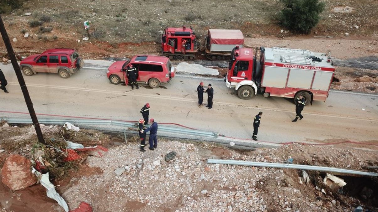 Κλειστή μέχρι το τέλος του μήνα η παλαιά εθνική οδός Ελευσίνας- Θήβας