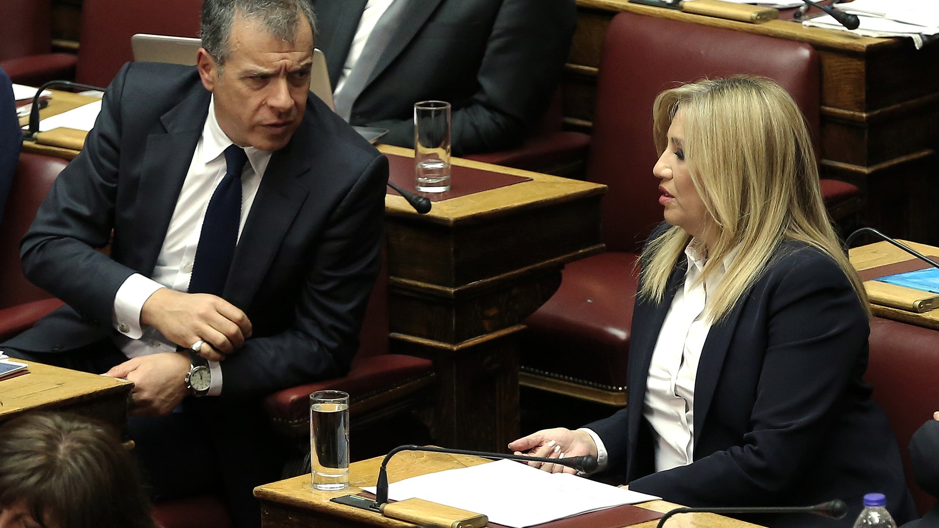 Η τούρτα-έκπληξη στην Φώφη Γεννηματά στο γραφείο της στη βουλή – ΒΙΝΤΕΟ