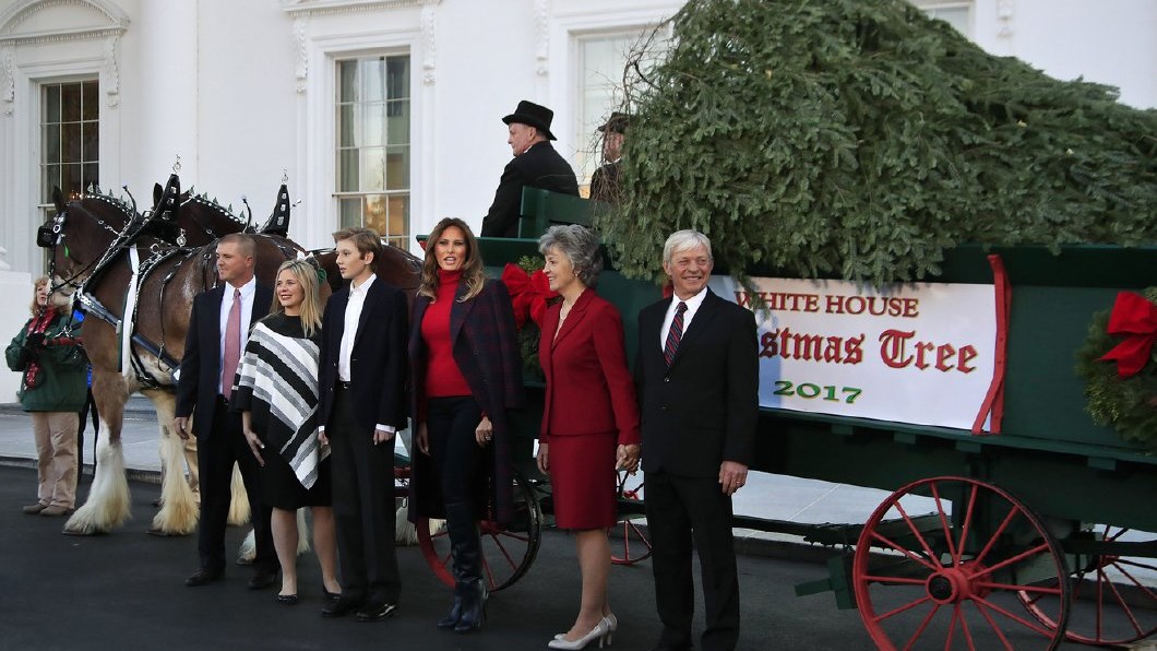 Με… κάρο έφτασε στον Λευκό Οίκο το χριστουγεννιάτικο δέντρο – ΦΩΤΟ – ΒΙΝΤΕΟ