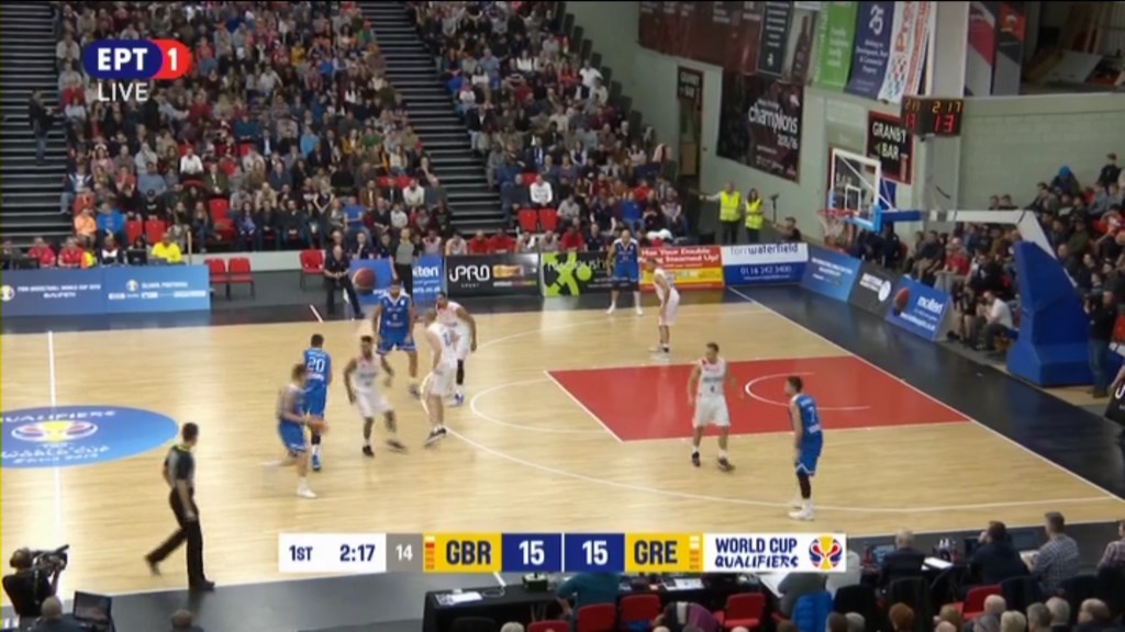 Μεγάλη Βρετανία – Ελλάδα 17-18 (10′)