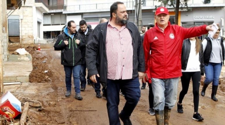 Το επίσημο βίντεο του Ολυμπιακού από την παρουσία του Βαγγέλη Μαρινάκη στη Μάνδρα