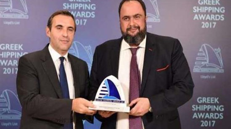 Ο Βαγγέλης Μαρινάκης «Προσωπικότητα της Χρονιάς στην Ελληνική Ναυτιλία»