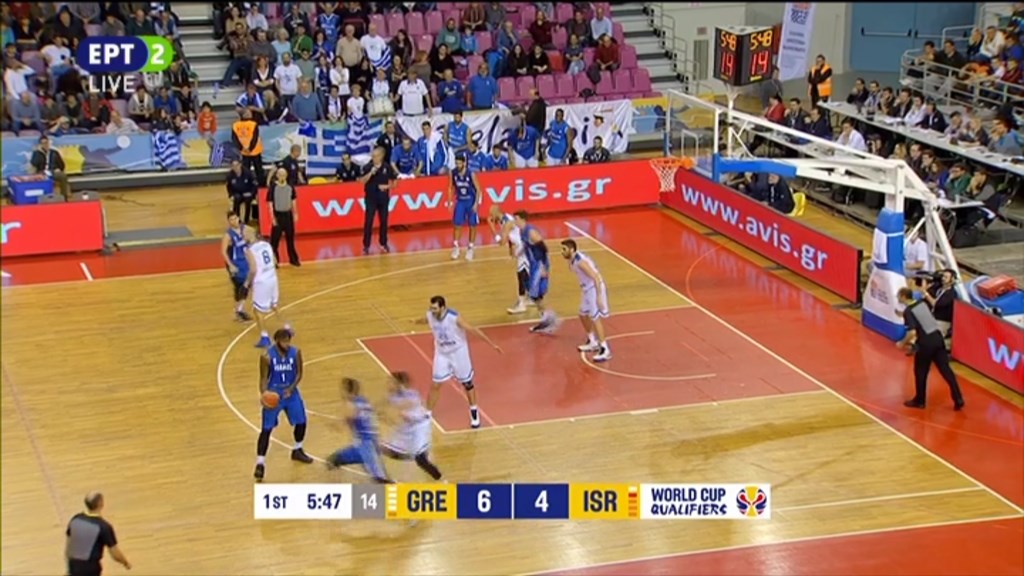 Eλλάδα – Ισραήλ 15-18 (10′)