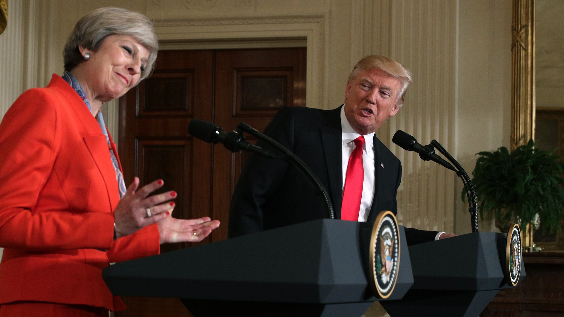 Ο Τραμπ τα έχωσε σε… λάθος Τερέζα Μέι