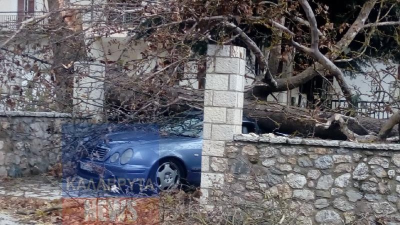 Δυνατοί άνεμοι “σάρωσαν” τα Καλάβρυτα  – ΦΩΤΟ