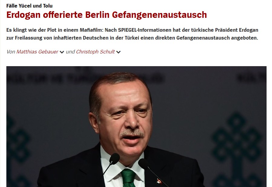 Der Spiegel: Ο Ερντογάν πρότεινε ανταλλαγή Γερμανών κρατουμένων με Τούρκους αξιωματικούς που ζήτησαν άσυλο