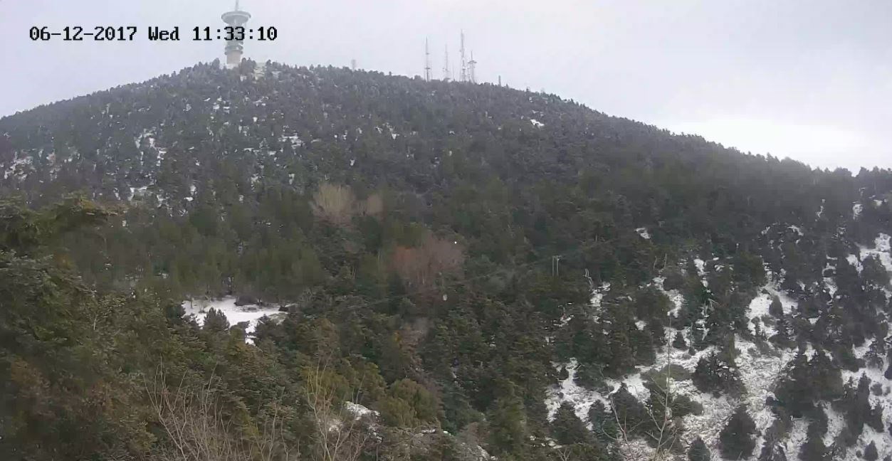 Χιόνισε στην Πάρνηθα – Δείτε Live εικόνα