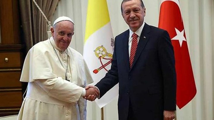 Ερντογάν και Πάπας Φραγκίσκος συμφώνησαν να μην αλλάξει το καθεστώς της Ιερουσαλήμ