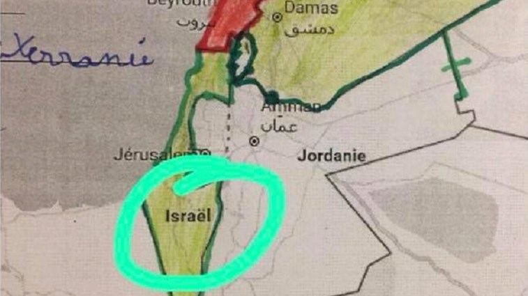 Γαλλικό σχολείο στο Λίβανο απολογήθηκε για βιβλίο που δείχνει το Ισραήλ σε χάρτη