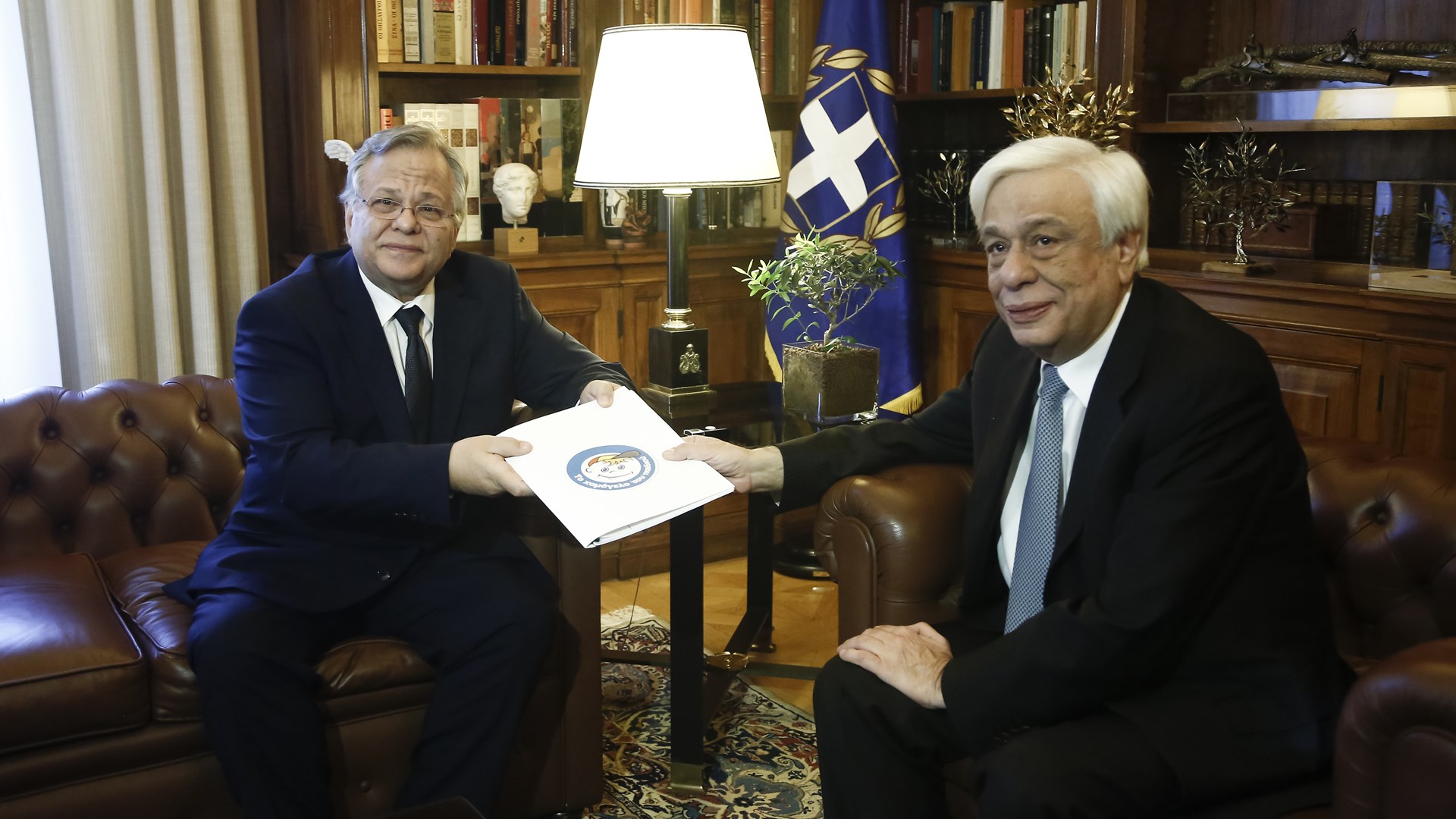 Συνάντηση του Προέδρου της Δημοκρατίας με τον πρόεδρο του «Χαμόγελου του Παιδιού»