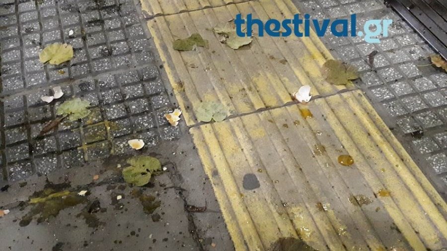 Επεισοδιακή η βράβευση της προέδρου των συμβολαιογράφων Θεσσαλονίκης – Διαδηλωτές πέταξαν αυγά – ΒΙΝΤΕΟ