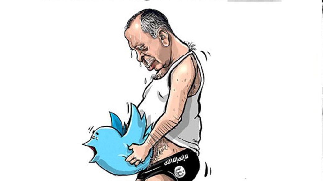 Έξαλλος ο “σουλτάνος” Ερντογάν για το σκίτσο που τον δείχνει να… βιάζει το Twitter – ΦΩΤΟ