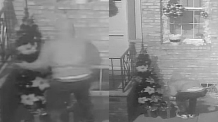 Κάμερα “συνέλαβε” τον κλέφτη των Χριστουγέννων – ΒΙΝΤΕΟ