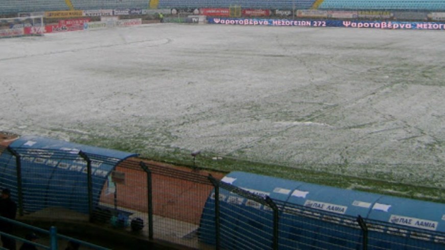 Θα παίξουν μπάλα ή… χιονοπόλεμο στη Λαμία; – ΦΩΤΟ