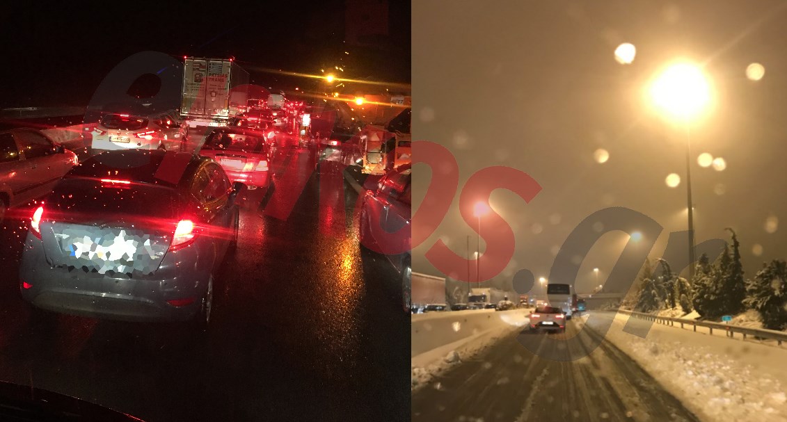 “Λευκές χειροπέδες” σε χιλιάδες εγκλωβισμένους οδηγούς στην Ε.Ο Αθηνών-Λαμίας – Οργή για τον “χιονισμένο Γολγοθά” – ΒΙΝΤΕΟ